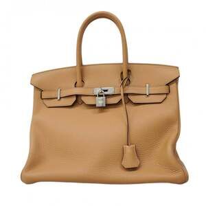 Hermes Hermès Birkin 35 Handbag, Taurillon Clemence Leather, Chai U Stamp, Wo...
